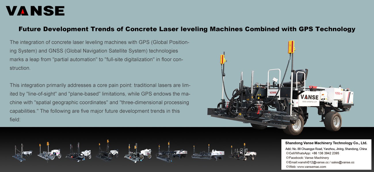 Future Development Trends of Concrete Laser leveling Machines Combined with GPS Technology 1 Future Development Trends of Concrete Laser leveling Machines Combined with GPS Technology