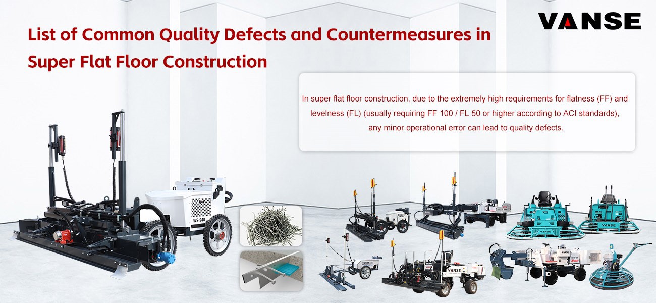 List of Common Quality Defects and Countermeasures in Super Flat Floor Construction 1 List of Common Quality Defects and Countermeasures in Super Flat Floor Construction