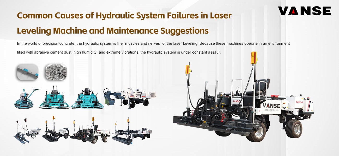 Common Causes of Hydraulic System Failures in Laser Leveling Machine and Maintenance Suggestions 1 Common Causes of Hydraulic System Failures in Laser Leveling Machine and Maintenance Suggestions