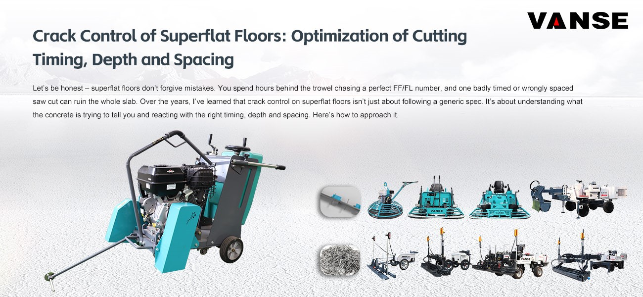 Crack Control of Superflat Floors Optimization of Cutting Timing, Depth and Spacing 1 Crack Control of Superflat Floors Optimization of Cutting Timing Depth and Spacing 1