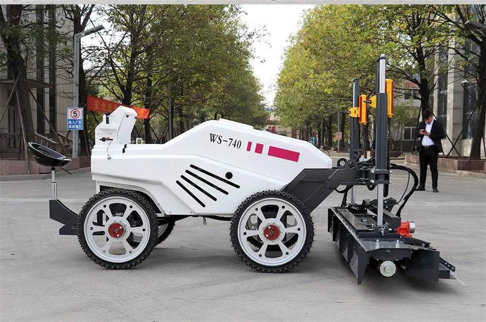Laser leveling & paving large-area concrete floor one-time construction method 4 info-1001-663