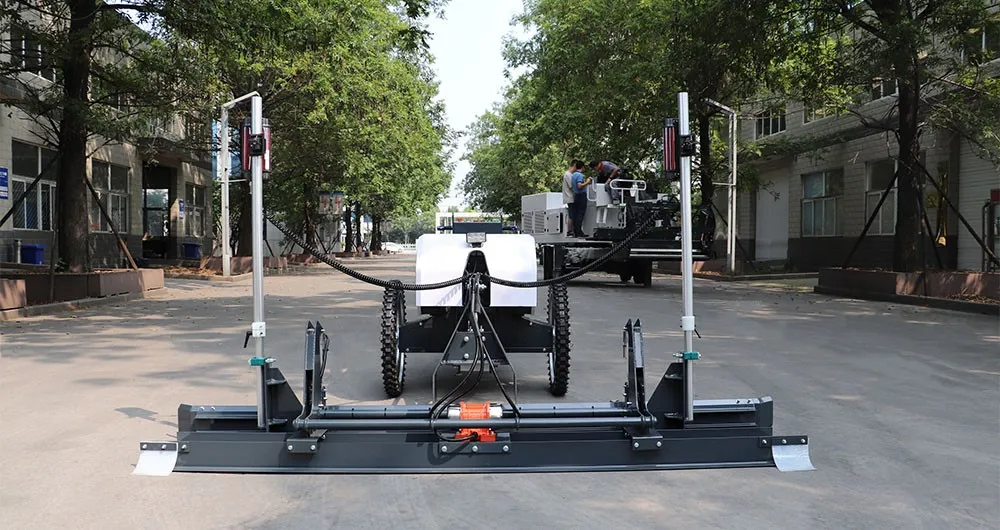 Large area concrete floor laser leveling machine and driving mechanical troweling construction 2 info-1000-530