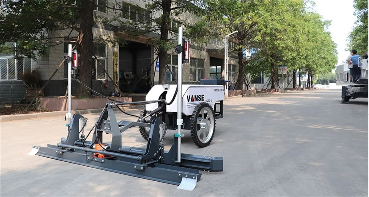 How does the concrete laser leveling machine ensure the work effect and quality during the leveling process? 3 info-1200-642