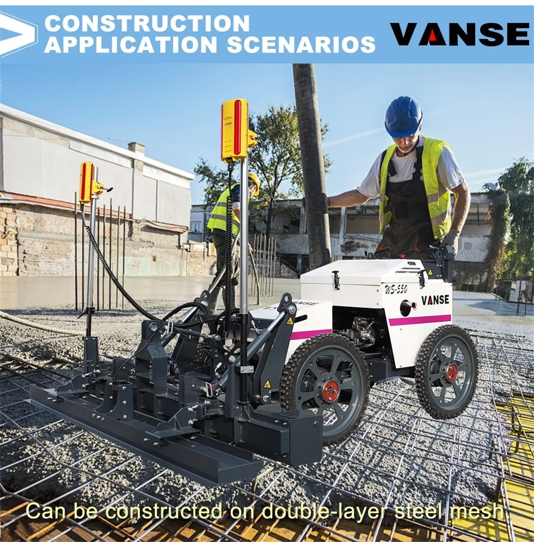 How does the concrete laser leveling machine cope with different construction environments and conditions? 4 info-1100-1117