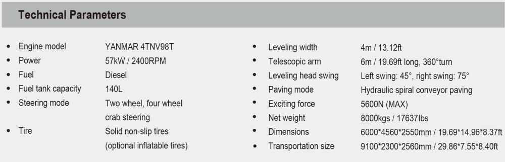 Flooring construction mainstay - telescopic arm type concrete laser leveling machine 2 info-1000-322