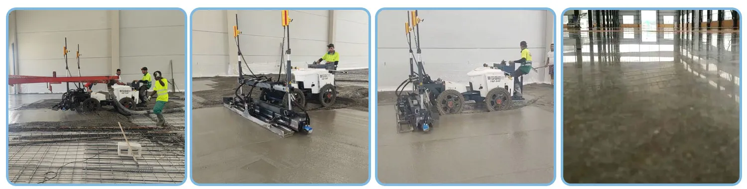 Two methods and techniques for concrete pavement leveling, how to improve leveling efficiency and quality? 2 concrete leveling vibrator floor leveling machine