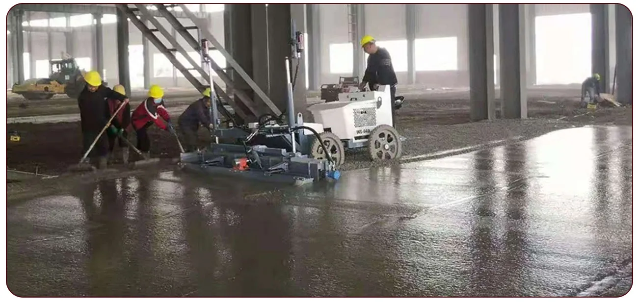 How to use concrete laser leveling machine 3 automatic laser concrete leveling machine