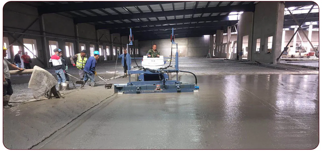 How to use concrete laser leveling machine 4 concrete leveling road construction laser leveling machine